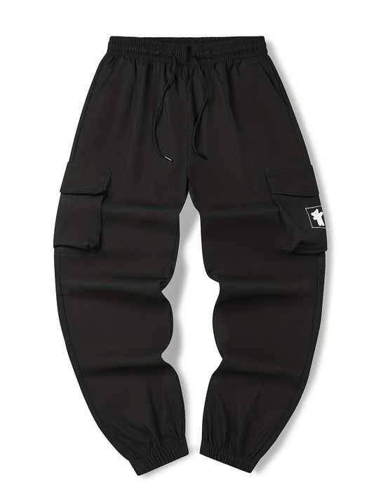 Men's Straight Leg Cargo Pants with Flap Pocket