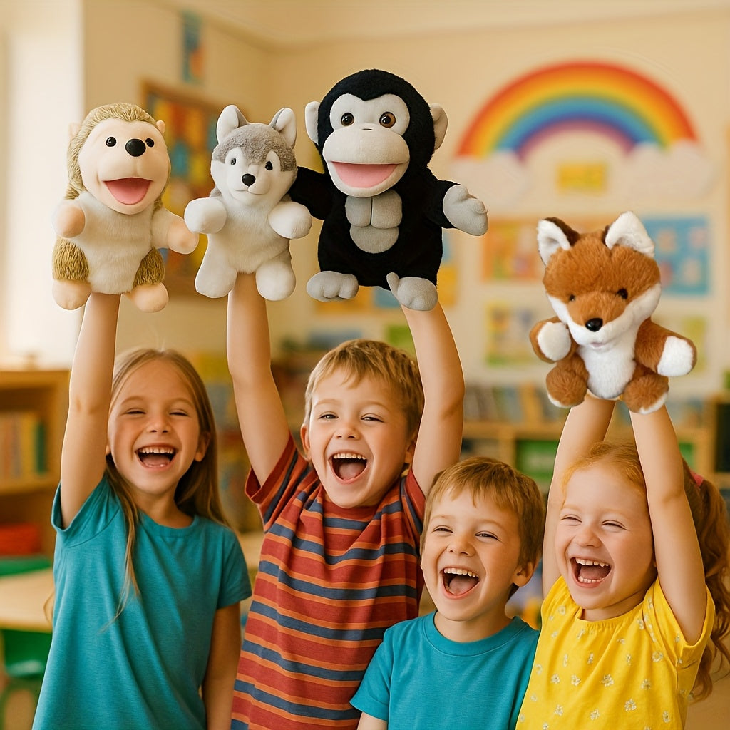 Jungle Animal Puppet Set for Storytelling and Role Playing