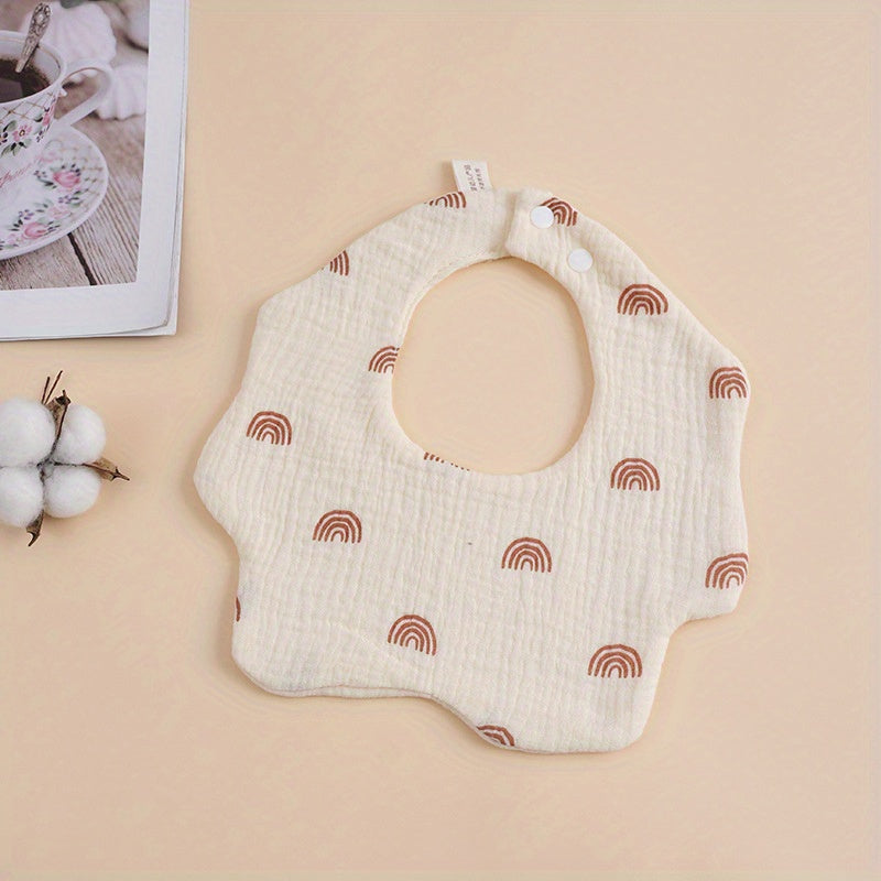 Six Layer Gauze Baby Bib 360 Rotatable Towel