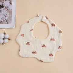 Six Layer Gauze Baby Bib 360 Rotatable Towel