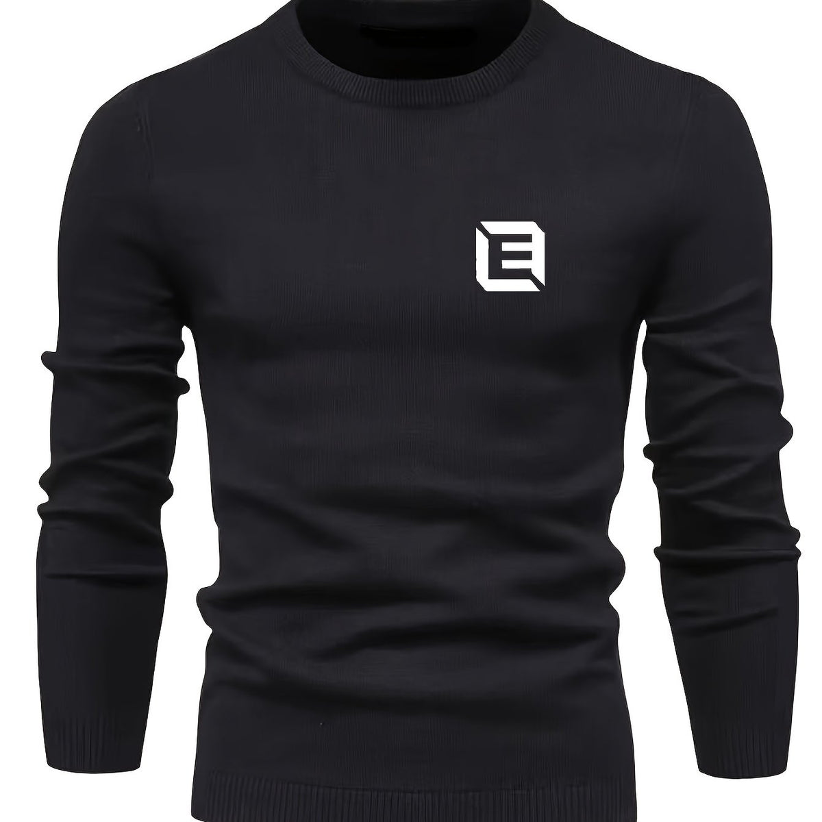 Men's Knitted Sweater Active Mid Stretch Slim Fit Warm Pullover