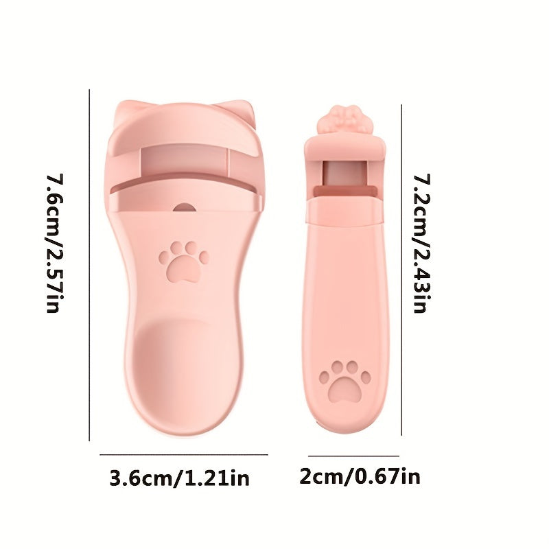 Mini Eyelash Curler Set - 4pcs Cat Claw Curler, Wide Angle Curler, Precision Cur