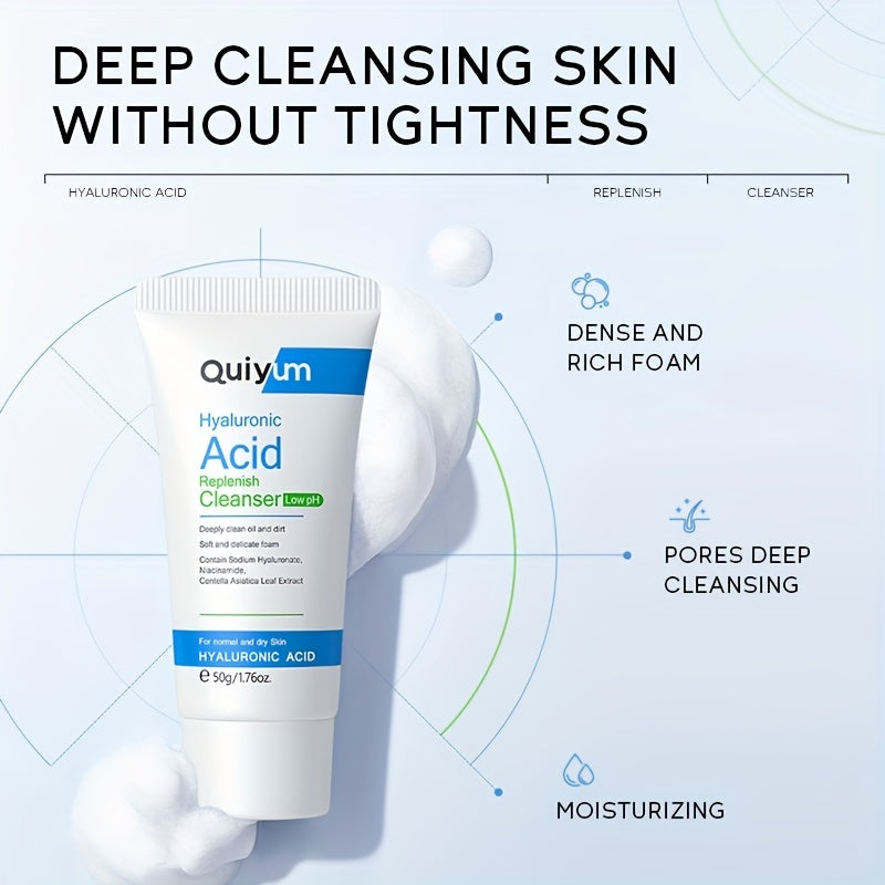 Hyaluronic Acid Cleanser 50g Gentle Face Wash Control Brighten Skin Tone