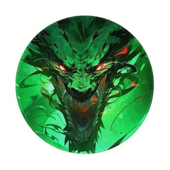 Dragon Pattern Round Mouse Pad 20x20cm for Games & Office