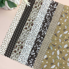 7pcs Cotton Patchwork Fabric Craft Material for Sewing Home Decor