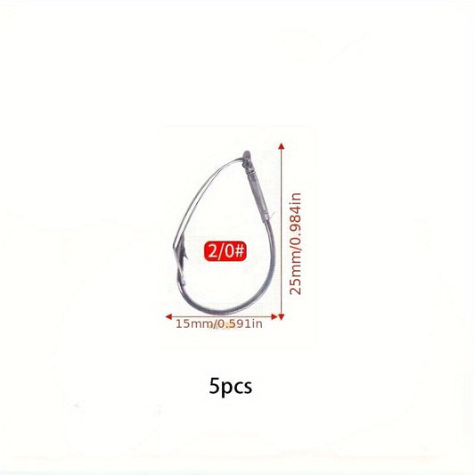 Anti Hanging Fish Hook with Worm Lure Small Accessory