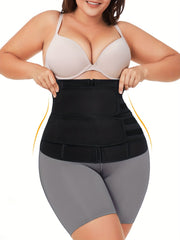 2 Pack Plus Size Sports Shapewear Set Women's Plus Tummy Control Waist Belt