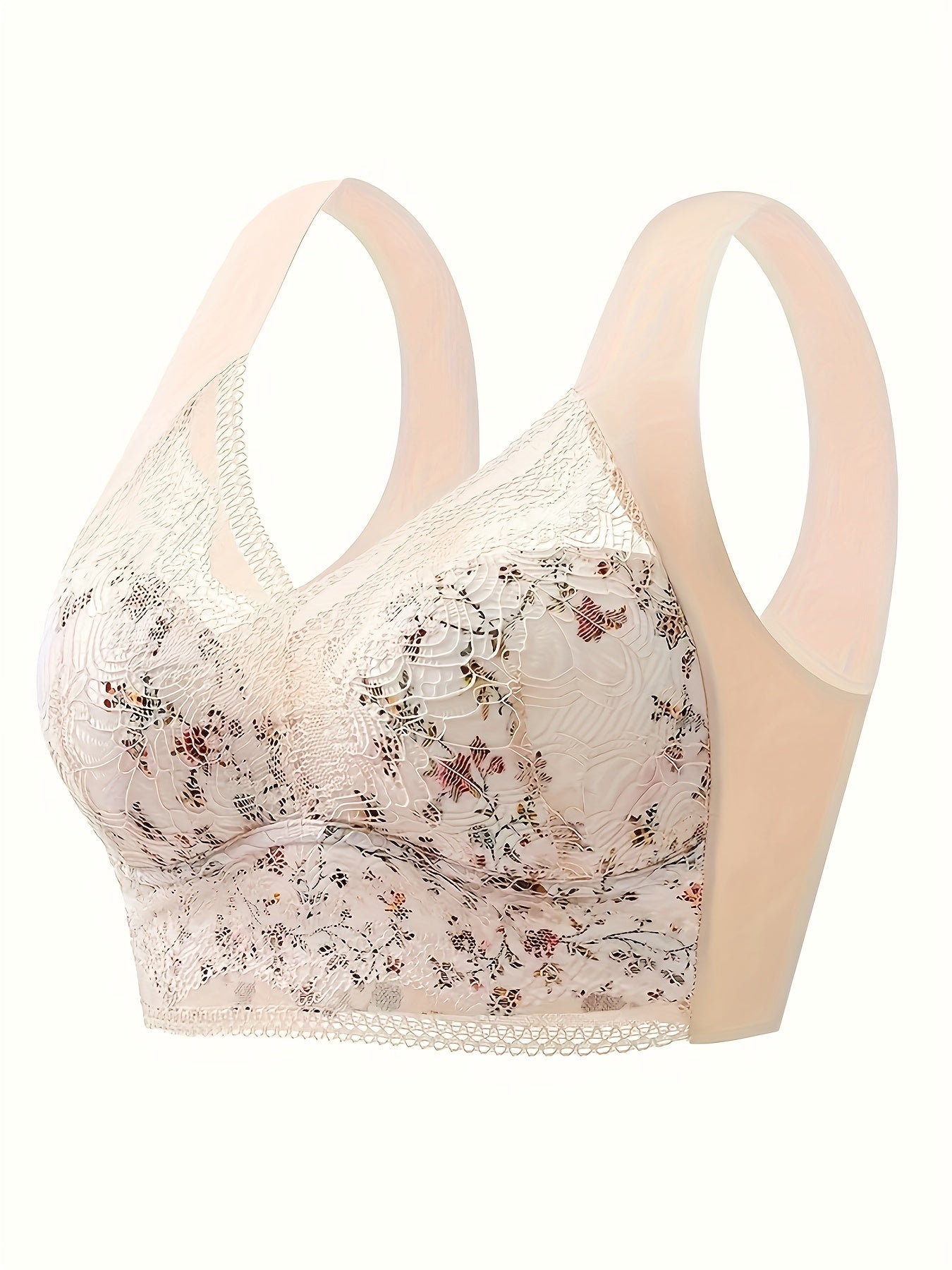 Wireless Lace Bra Luxury Full Coverage Lingerie