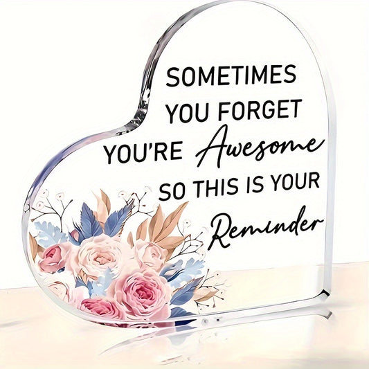 Acrylic Heart Ornaments Inspirational Decor for Events