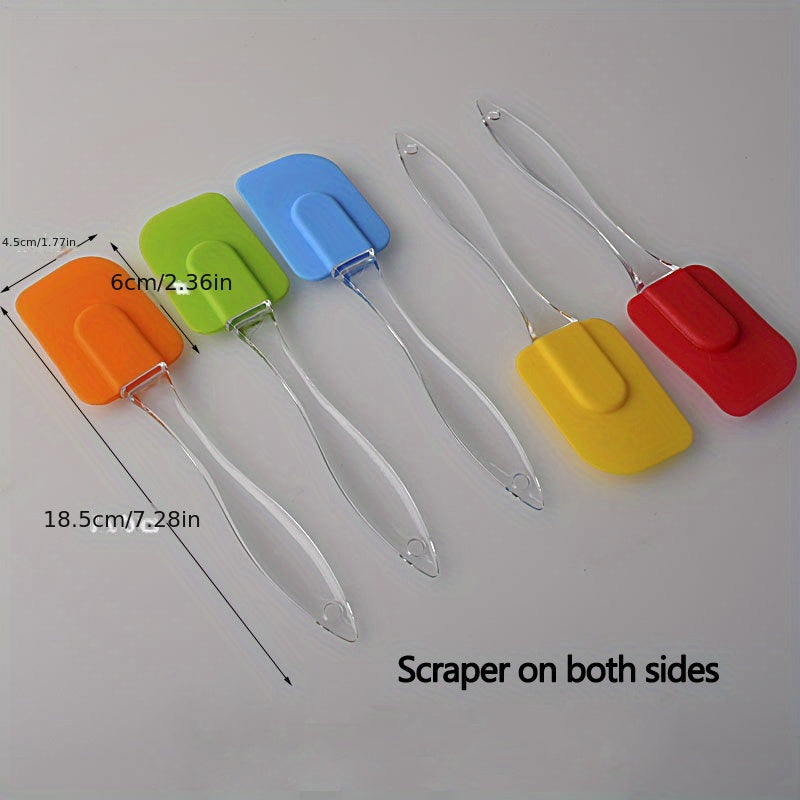 2pcs Silicone Baking Spatula Cream Scraper Heat Resistant Butter Spreader
