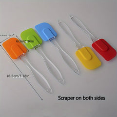 2pcs Silicone Baking Spatula Cream Scraper Heat Resistant Butter Spreader