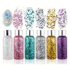 Glitter Body Gel Long Lasting Sequin Sparkling Cream
