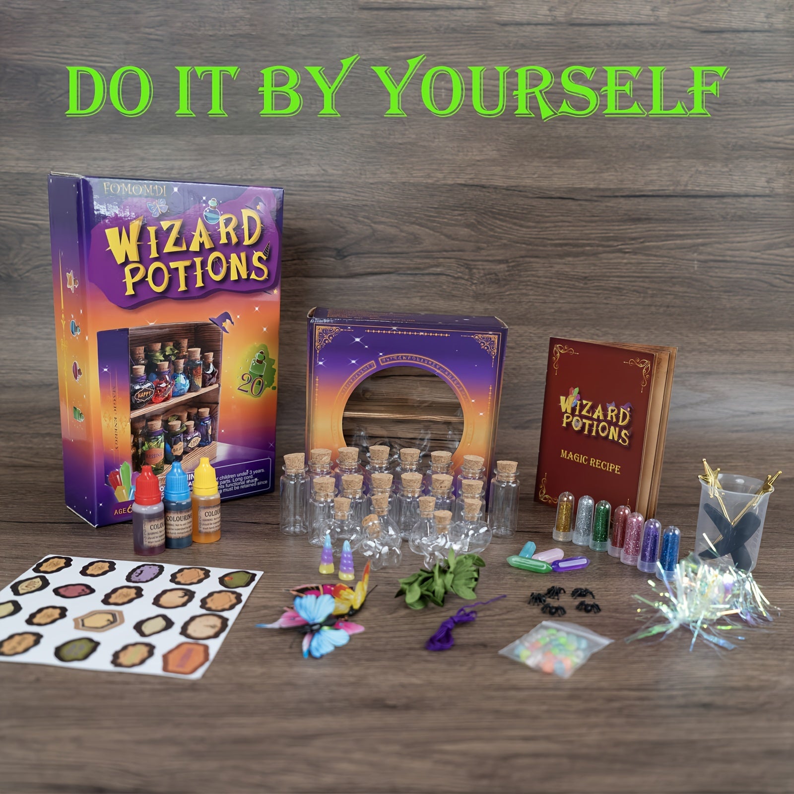 FOMOMDI DIY Wizard Potions Kit for Kids - 20 Bottles Fairy Magic