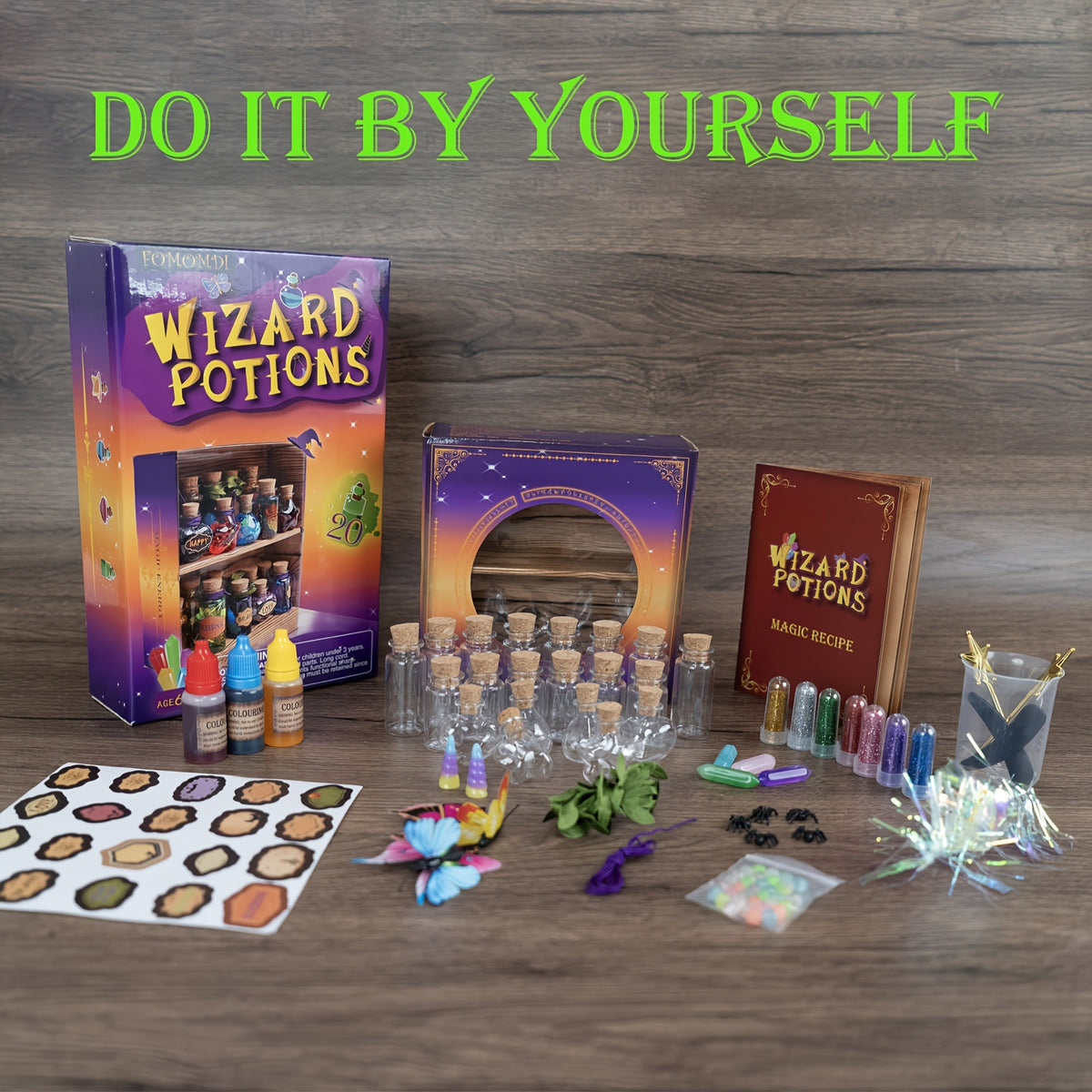 FOMOMDI DIY Wizard Potions Kit for Kids - 20 Bottles Fairy Magic