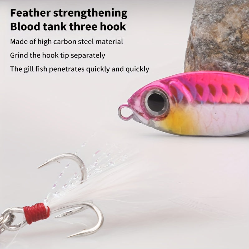 10g Metal Jig With Treble Hook Fishing Bait