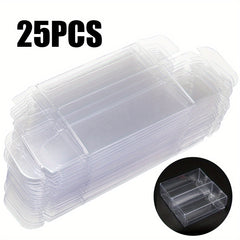 25PCS Small Scale Car Model Display Box 30 40 82mm PVC