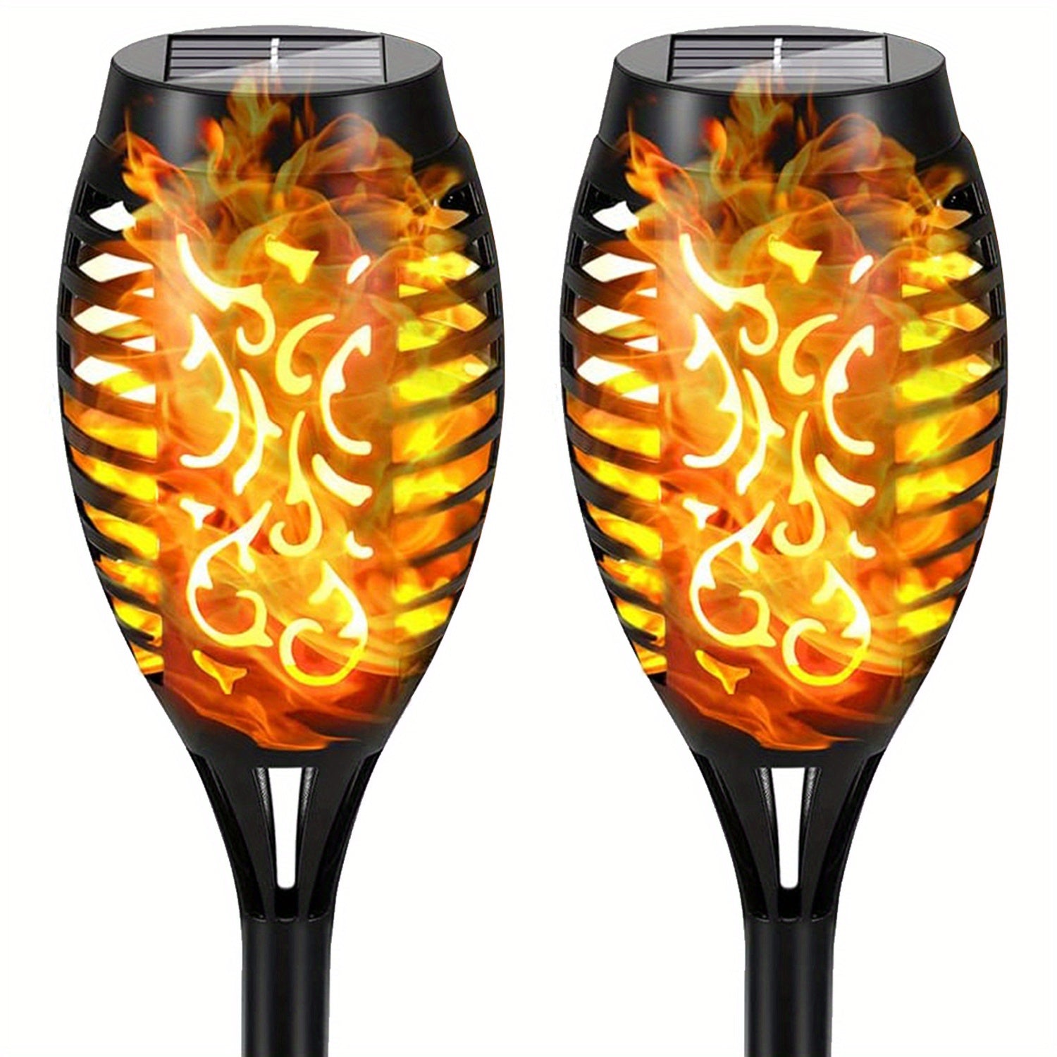 Solar Outdoor Halloween Torch Lights with Flickering Flame Effect