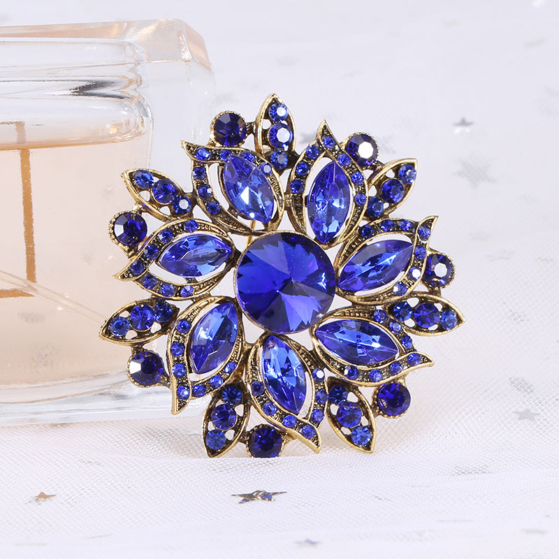 Rhinestone Floral Brooch Women's Accessories Fine Jewelry