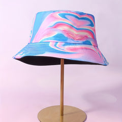 Gradient Tie Dye Sunshade Bucket Hat for Men Women