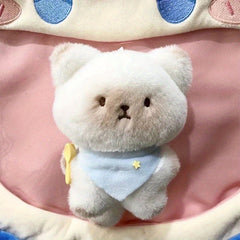 Plush Cat Dolls with Squeaker Hands & Heart Shaped Face
