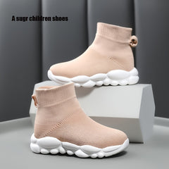 Breathable Woven Shoes for Baby Girls Lightweight Slip-On Walking Shoes