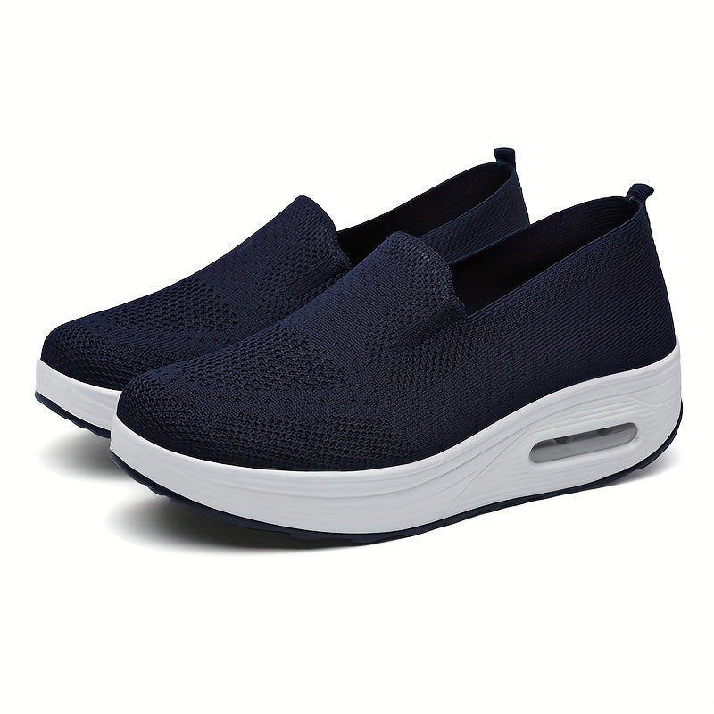 Wedge Shoes For Women Air Cushion Slip On Sneakers