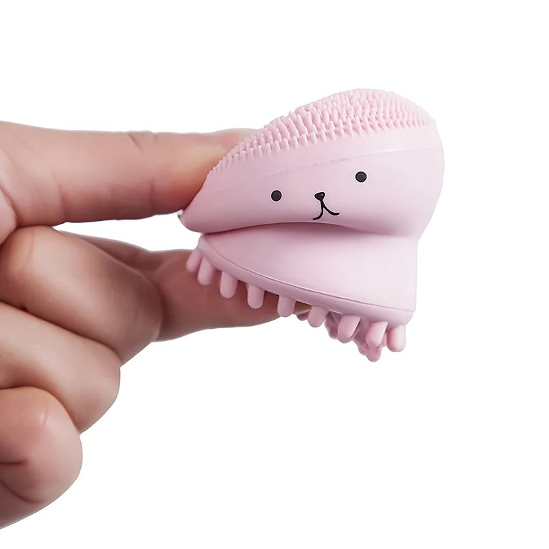 Octopus Shape Silicone Face Scrubber Brush