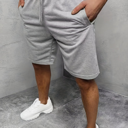 Men's Loose Fit Comfy Shorts - Stretch Elastic Waist Drawstring Athletic Shorts