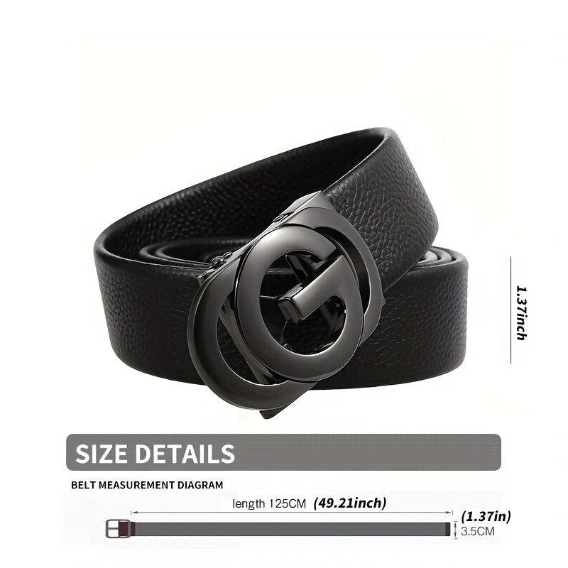 Men's Leather Business Casual Jeans Belt