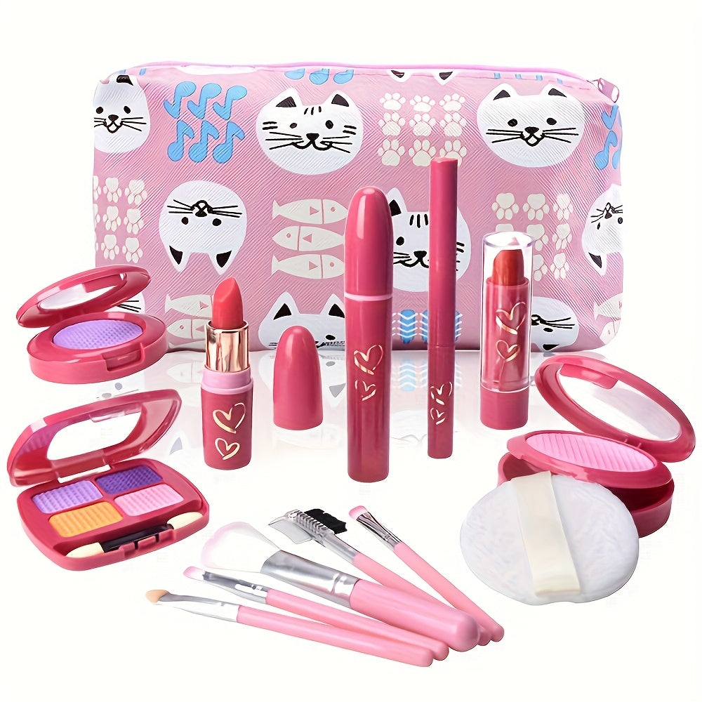 Princess Makeup Set with Pink Bag and Eyeshadow Palette