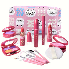 Princess Makeup Set with Pink Bag and Eyeshadow Palette
