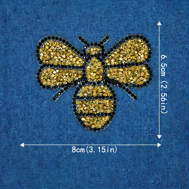 Bee Hot Melt Glue Mesh Drill Cloth Sticker Patch
