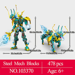 478pcs Transforming Mecha Warrior Building Blocks