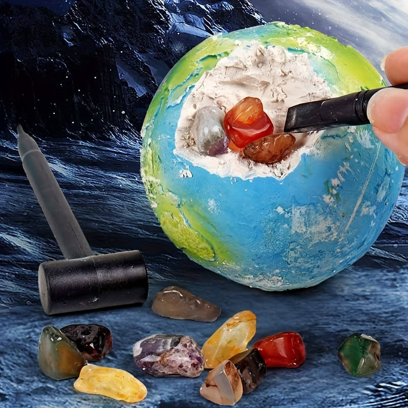 Planet Archaeological Excavation Toy - Digging Gem Treasure Box