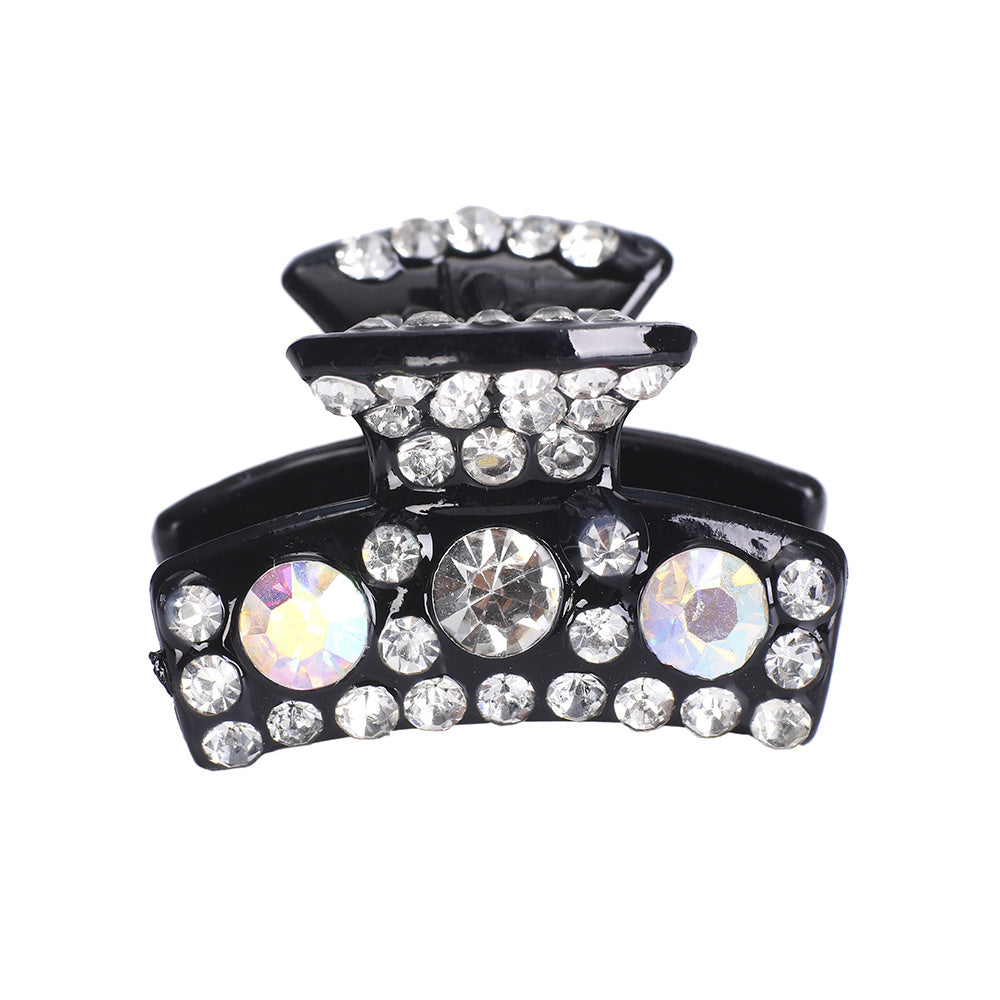 Rhinestone Curved Small Clip Strong Grip Hair Jaw Clip