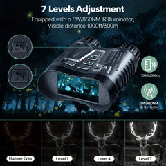 Night Vision Binoculars 8 HD Screen Can Save Photo & Video with 32GB Memory Card