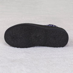 Women's Star Pattern Platform Lace Up Sneakers