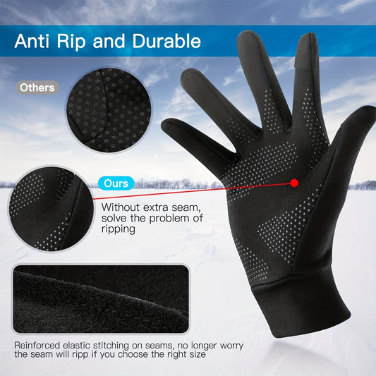 Touch Screen Anti Slip Warm Gloves For Running Cycling Driving