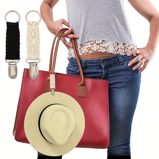Portable Lace Hat Clip On Bag Hat Holder For Handbag Backpack Luggage