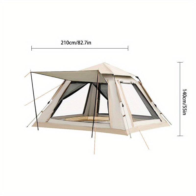 Fully Automatic 3-4 Person Tent, Rain Proof, Quick Opening, Outdoor Camping