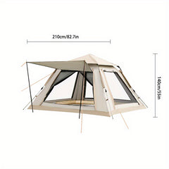Fully Automatic 3-4 Person Tent, Rain Proof, Quick Opening, Outdoor Camping