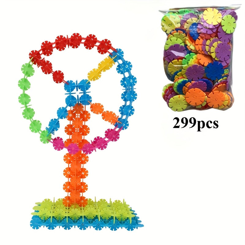 Colorful Plastic Blocks for Kids Snowflake...