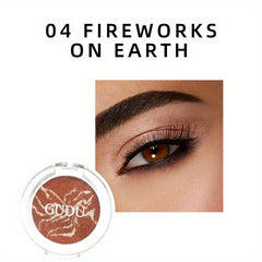 Sheer Nude Eyeshadow with Silver Glitter Texture