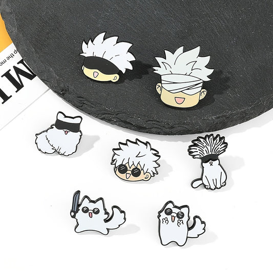 Cartoon Anime Character Metal Pin Decorative Accessories for Clothes Backpack