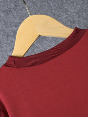 Boys Block Pullover Sweatshirt Long Sleeve Crew Neck Tops