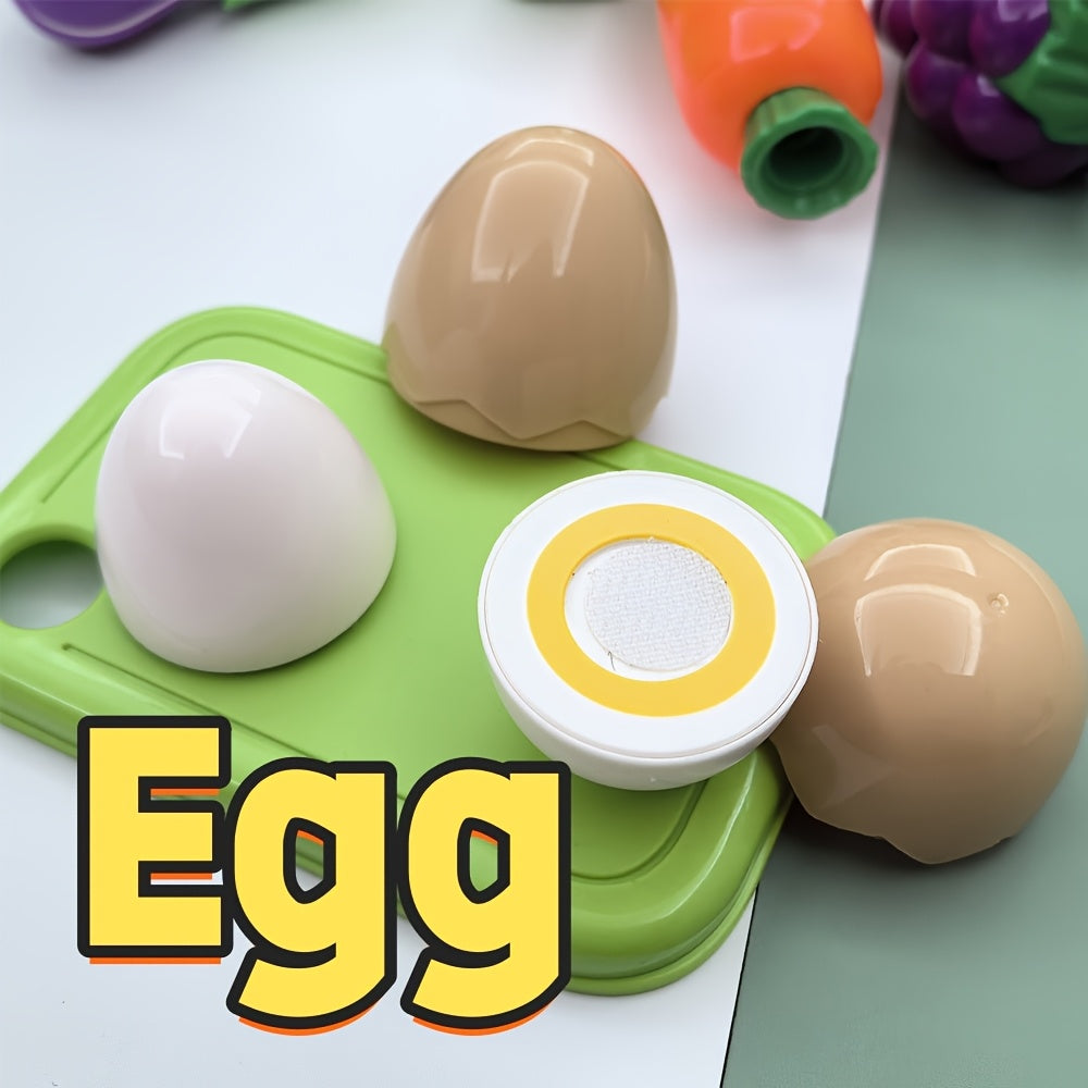 Fun Fruit Cutting Toys Eggplant Carrot Corn Egg