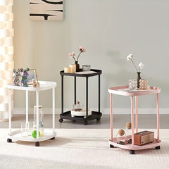 Double Layer Tray Table for Modern Sofa Side