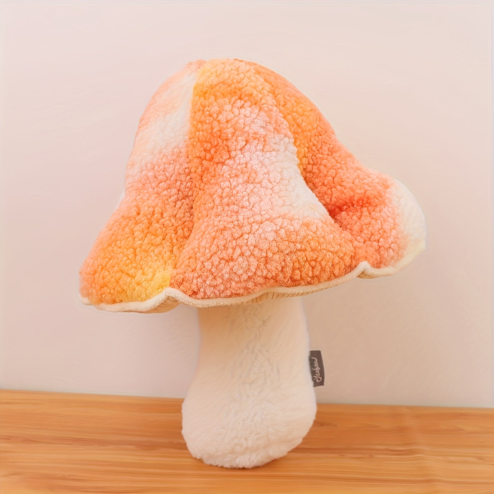 Whimsical Mushroom Pillow 6in Stuffed Plush Sofa Cushion Gradient Home Decor