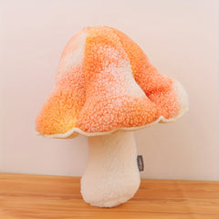 Whimsical Mushroom Pillow 6in Stuffed Plush Sofa Cushion Gradient Home Decor