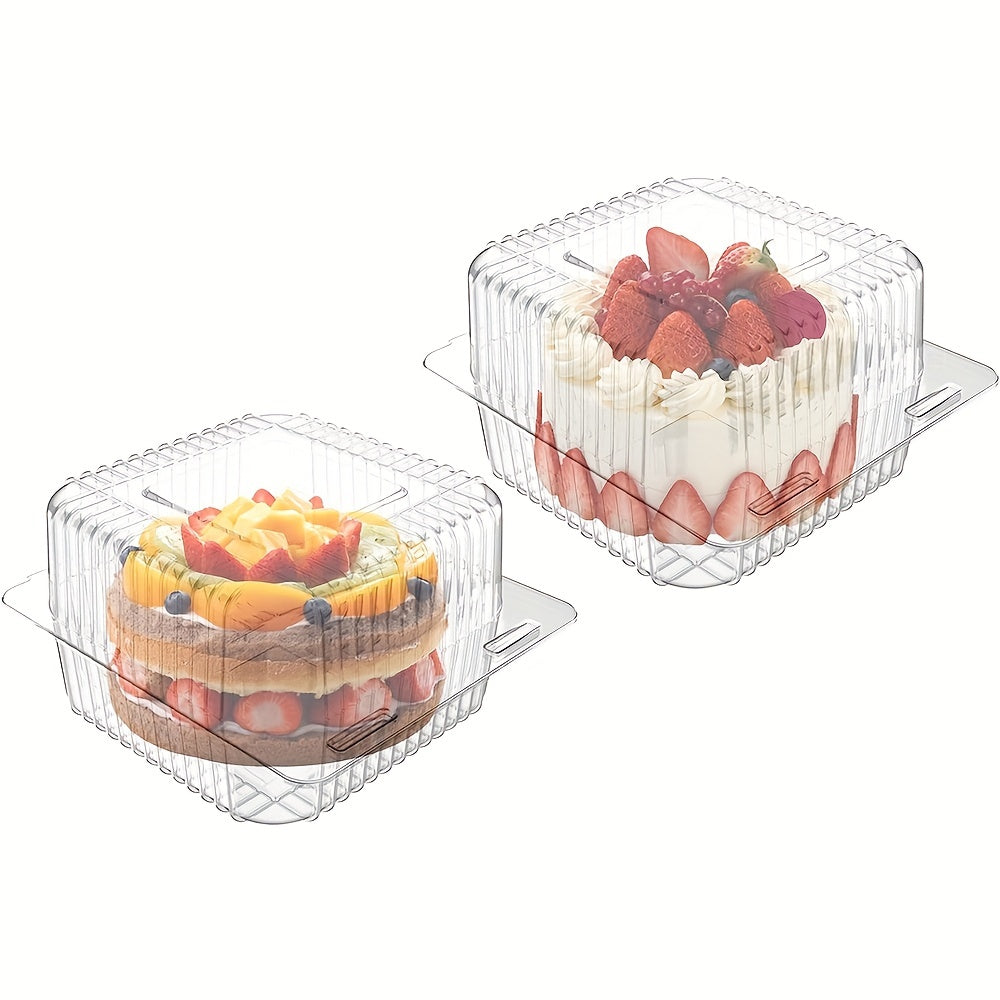 50/100 Clear Plastic Hinged Take Out Containers 5.3x4.7x2.8 Inch